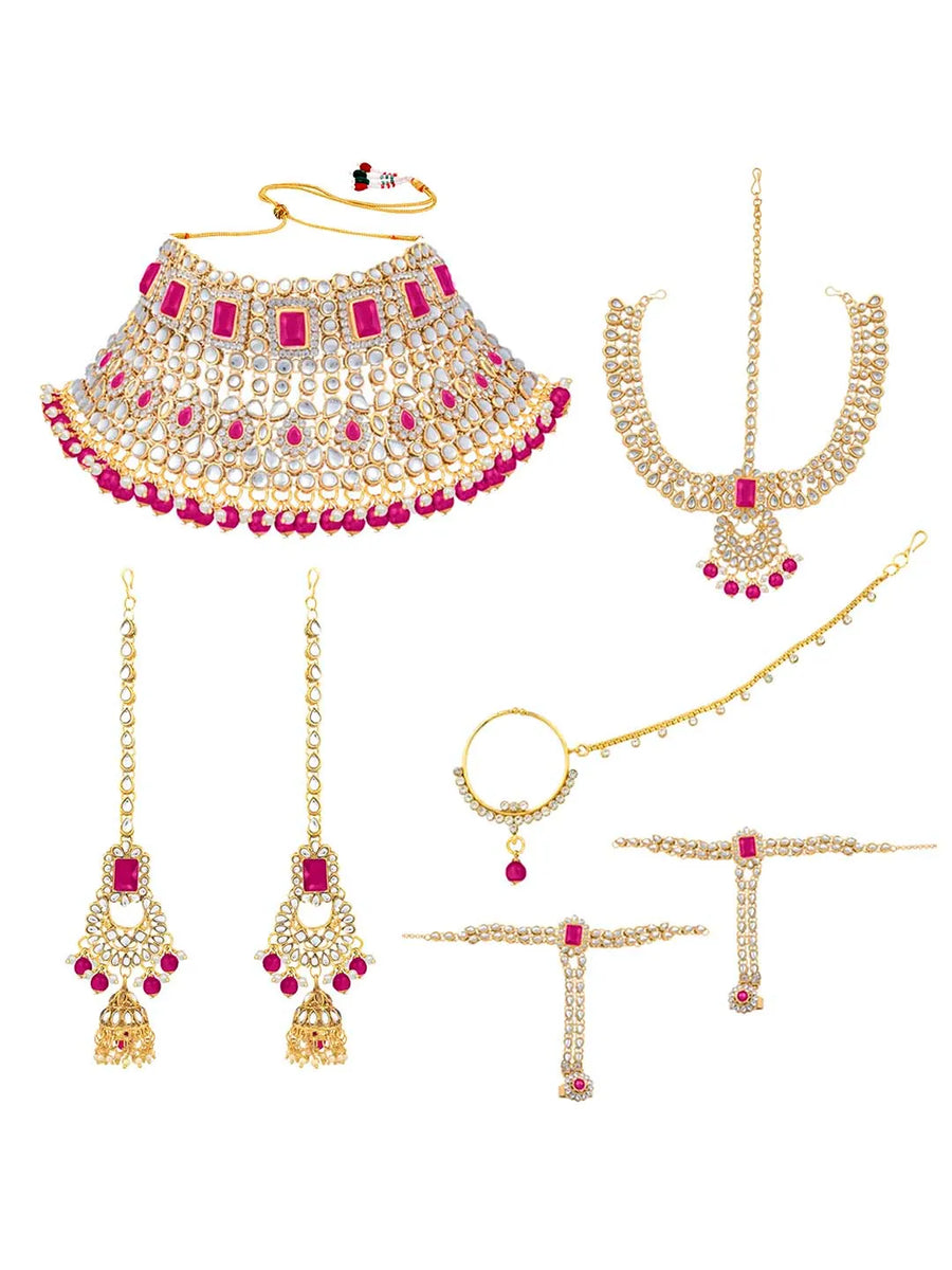 Celestial Charm A Starry Bridal Set - Rani Pink