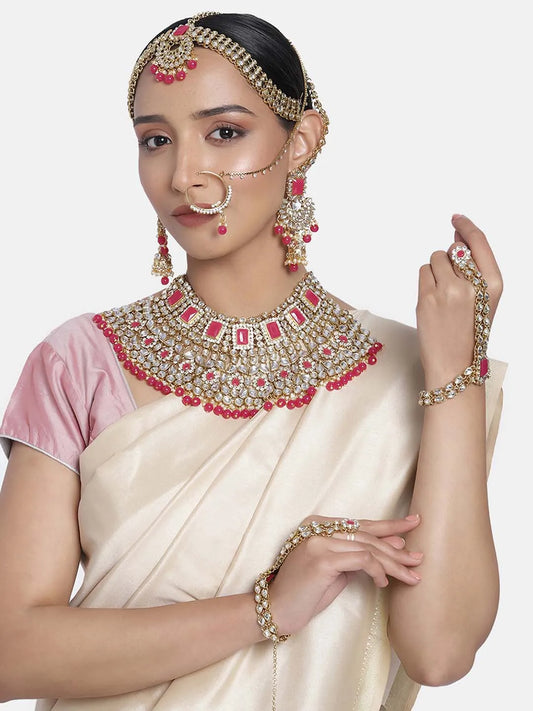 Celestial Charm A Starry Bridal Set - Rani Pink