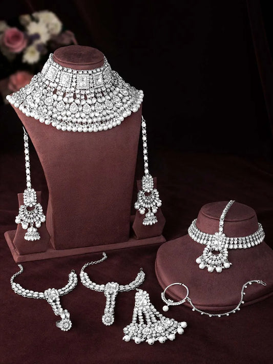 Starry Bridal Set – Sparkling Elegance for Your Big Day | Peora