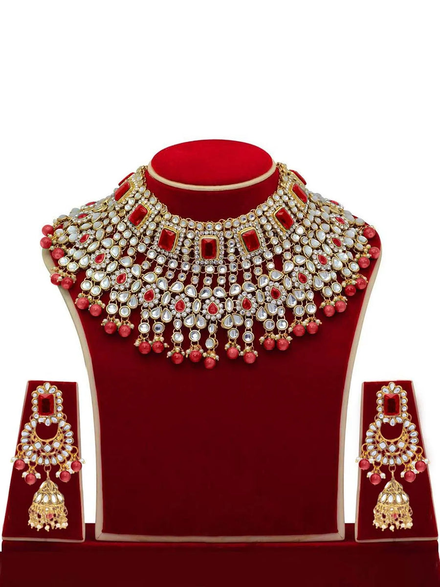 Celestial Charm A Starry Bridal Set - Red