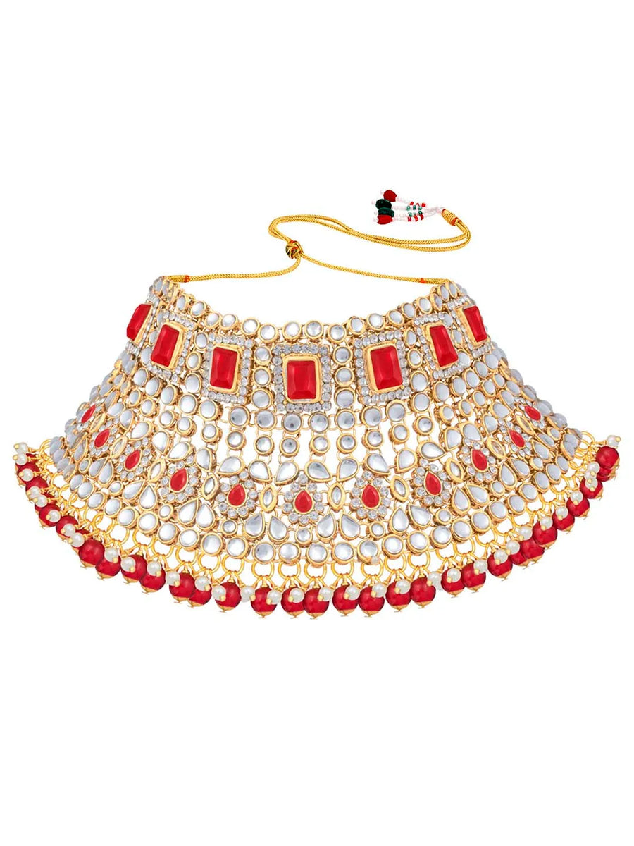 Celestial Charm A Starry Bridal Set - Red