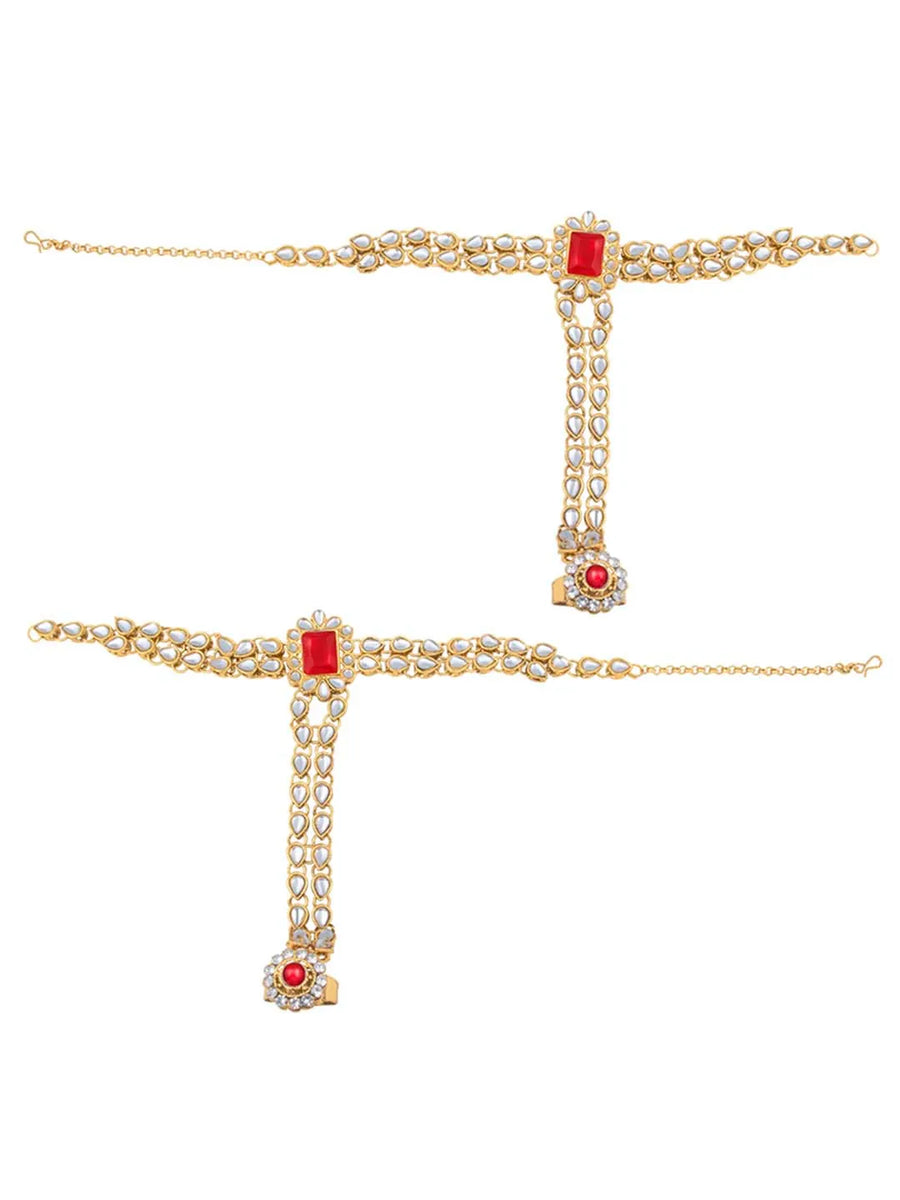 Celestial Charm A Starry Bridal Set - Red
