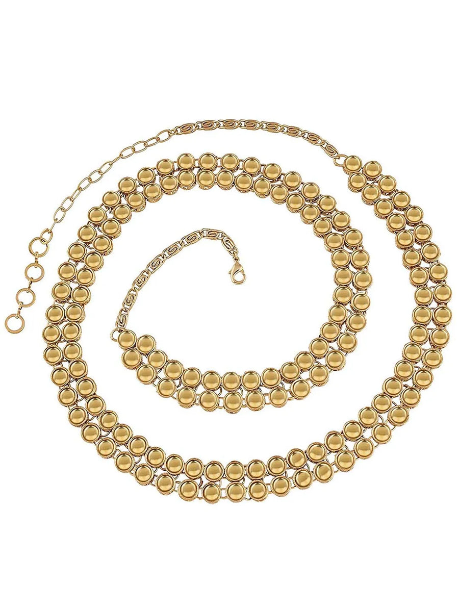 Kundan Belly Chain by Peora | Traditional Elegance with Royal Charm