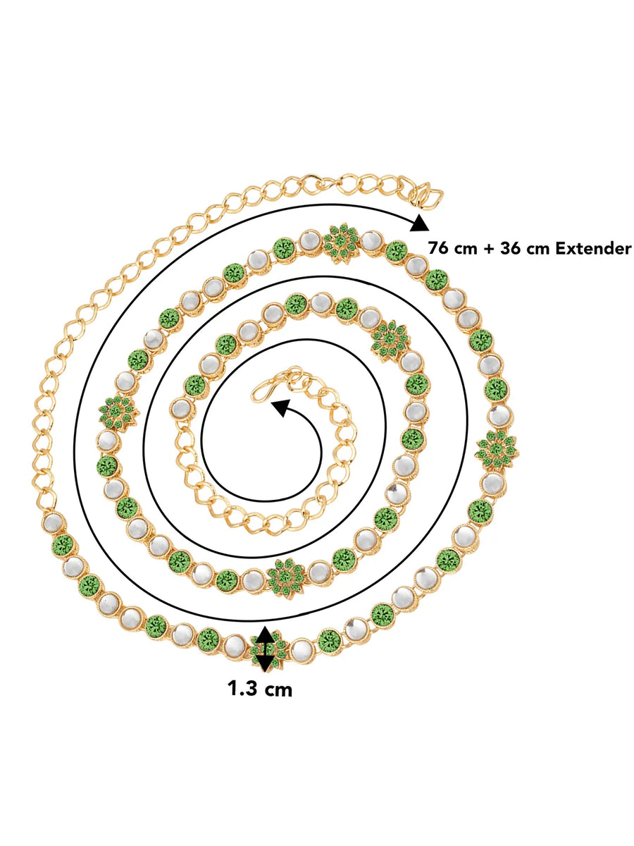 Timeless Aura Faux Kundan Floral Design