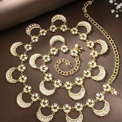 Celestial Charm Faux Kundan Belly Chain