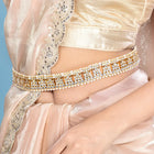 Radiant Tradition A Statement Waist Belt - White