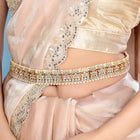 Radiant Tradition A Statement Waist Belt - White