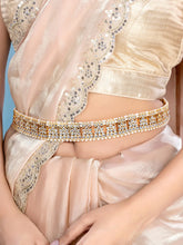 Radiant Tradition A Statement Waist Belt - White