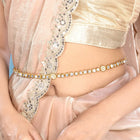 Cultural Couture Kundan Waist Belt - White