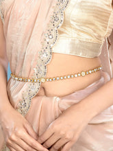 Cultural Couture Kundan Waist Belt - White