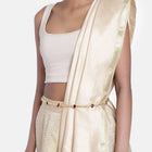 Elegant Kundan & Pearl Belly Chain