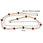 Elegant Kundan & Pearl Belly Chain