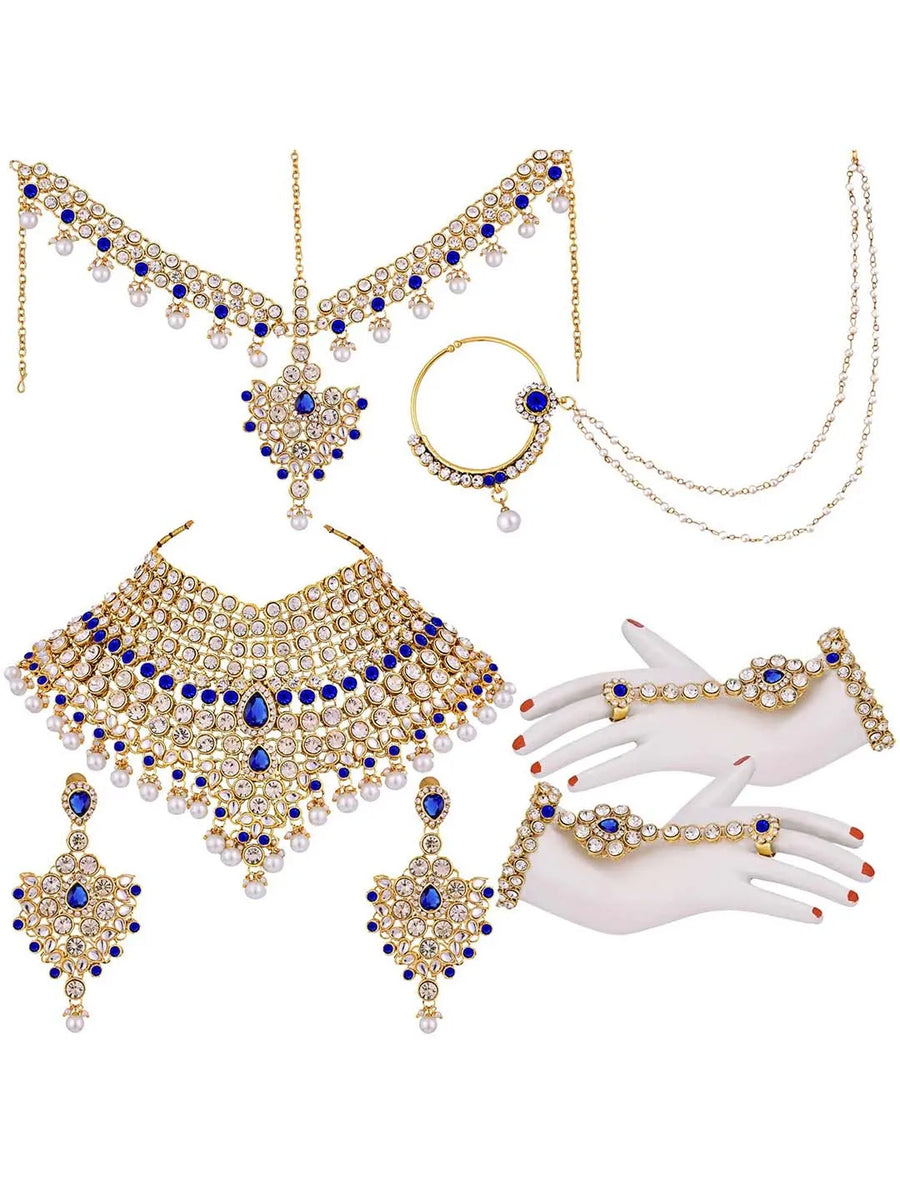 Royal Regalia Jodha Akbar Bridal Set - Blue