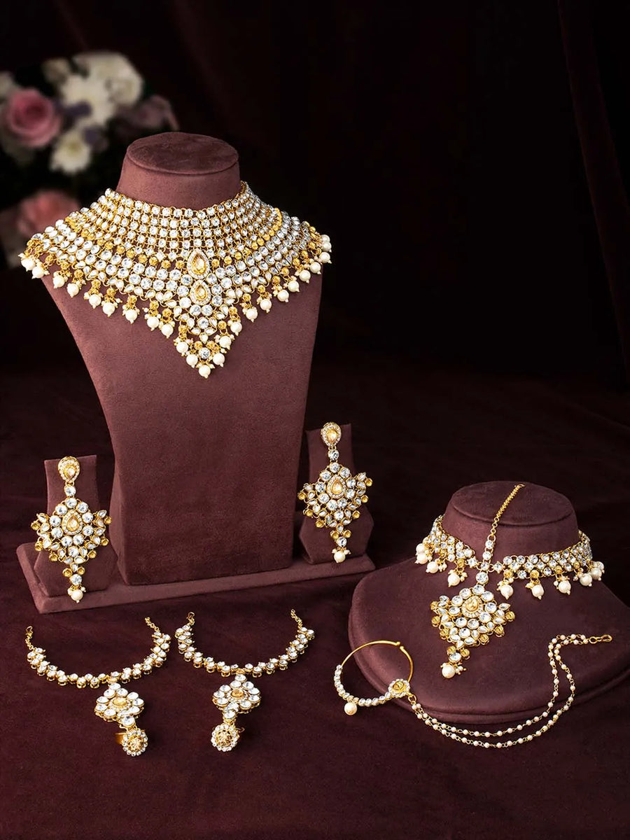 Royal Regalia Jodha Akbar Bridal Set - Champagne