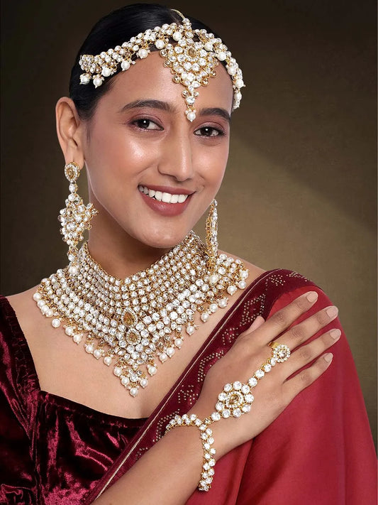 Royal Regalia Jodha Akbar Bridal Set - Champagne