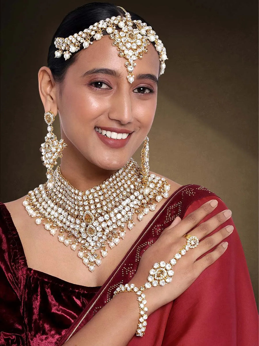 Royal Regalia Jodha Akbar Bridal Set - Champagne