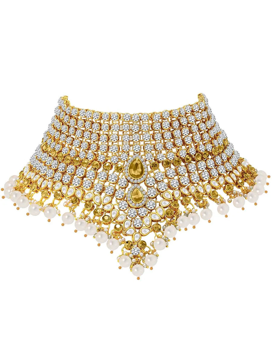 Royal Regalia Jodha Akbar Bridal Set - Champagne