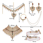 Royal Regalia Jodha Akbar Bridal Set - Maroon Green