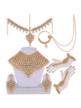 Royal Greens with American Diamonds Jodha Akbar Bridal Set