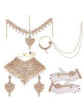 Royal Greens with American Diamonds Jodha Akbar Bridal Set