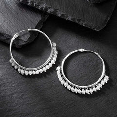 Chic Orbit Large Round Earrings