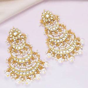 Princess Kundan Pearl Chandbali