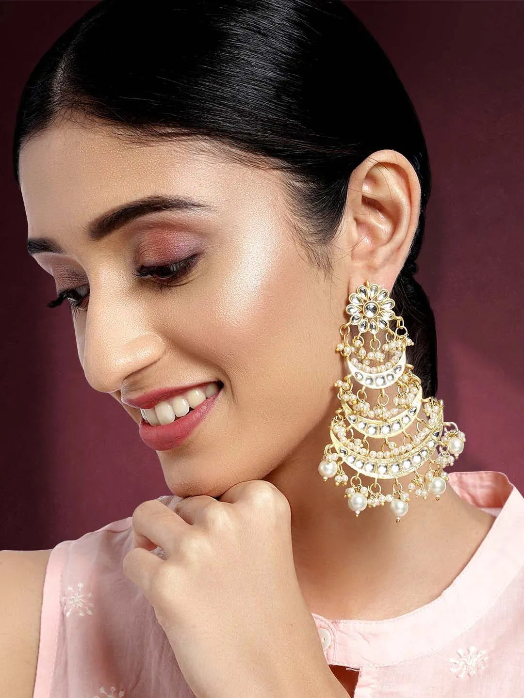 Pearl Chandbali – Elegant & Timeless Jewellery with Classic Charm | Peora


