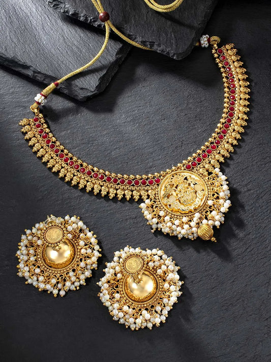 Antique Necklace Set – Traditional Fashion Jewellery by Peora

