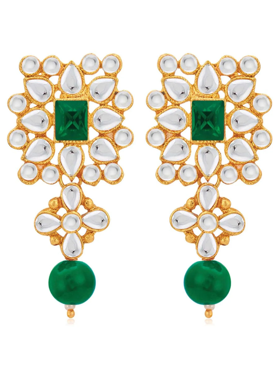 Luxurious Lush Pearl Choker Set - Green