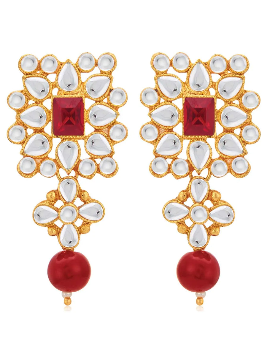 Luxurious Lush Pearl Choker Set - Maroon