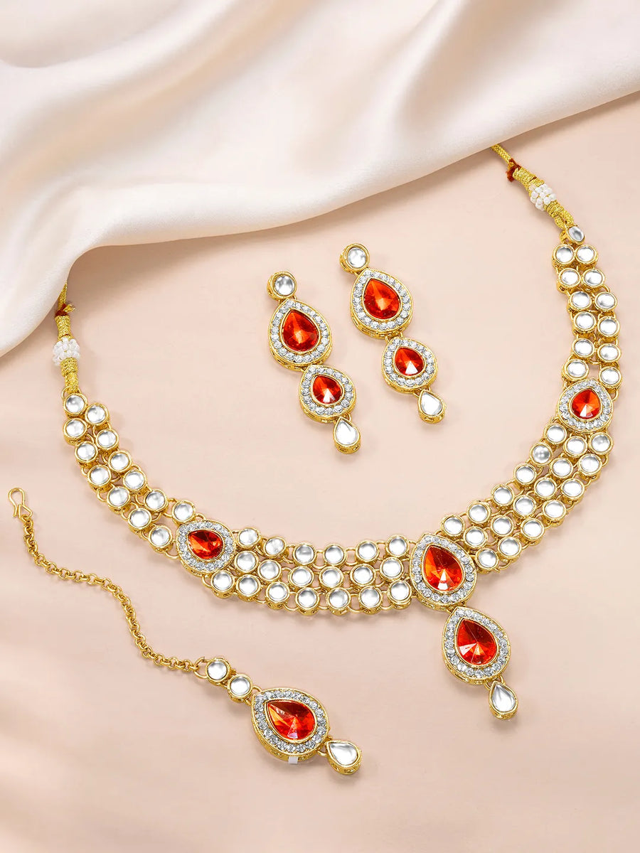 Ruby Rose Harmony Necklace Set