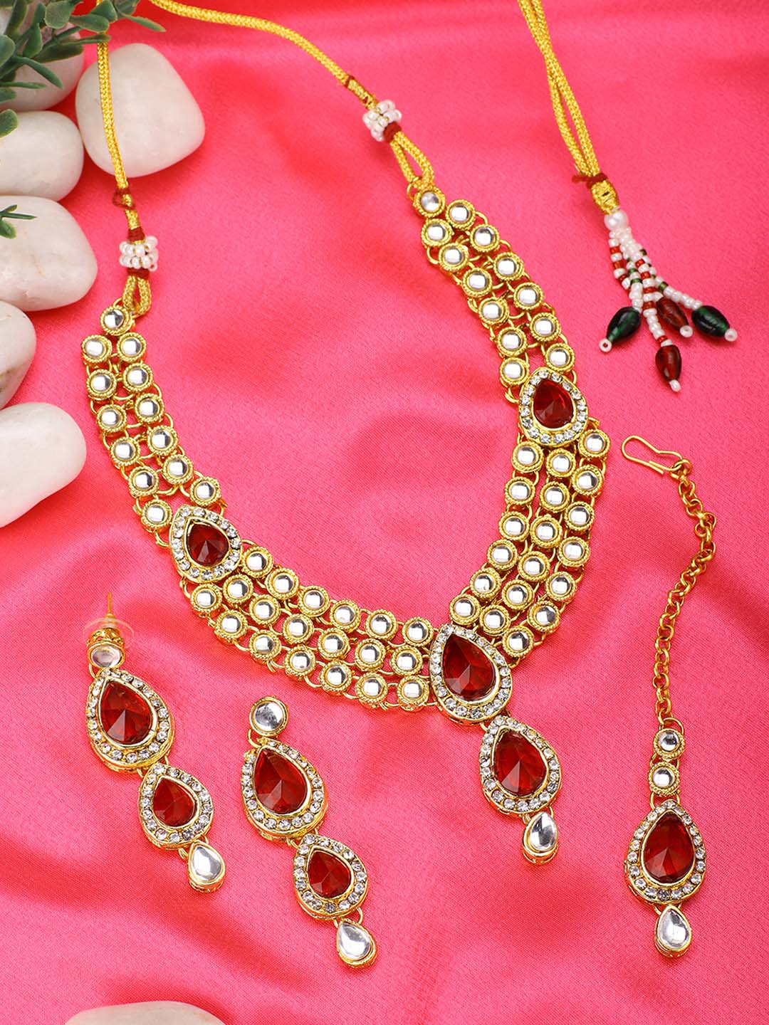 Ruby Rose Harmony Necklace Set