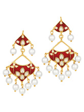 Ravishing Reds Meenakari Necklace Set