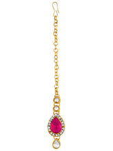 Graceful Pinks Kundan Stone Necklace Set