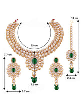 Ethereal Greens Kundan Stone Necklace Set