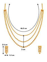 Gleaming Layered Gold Necklace Set