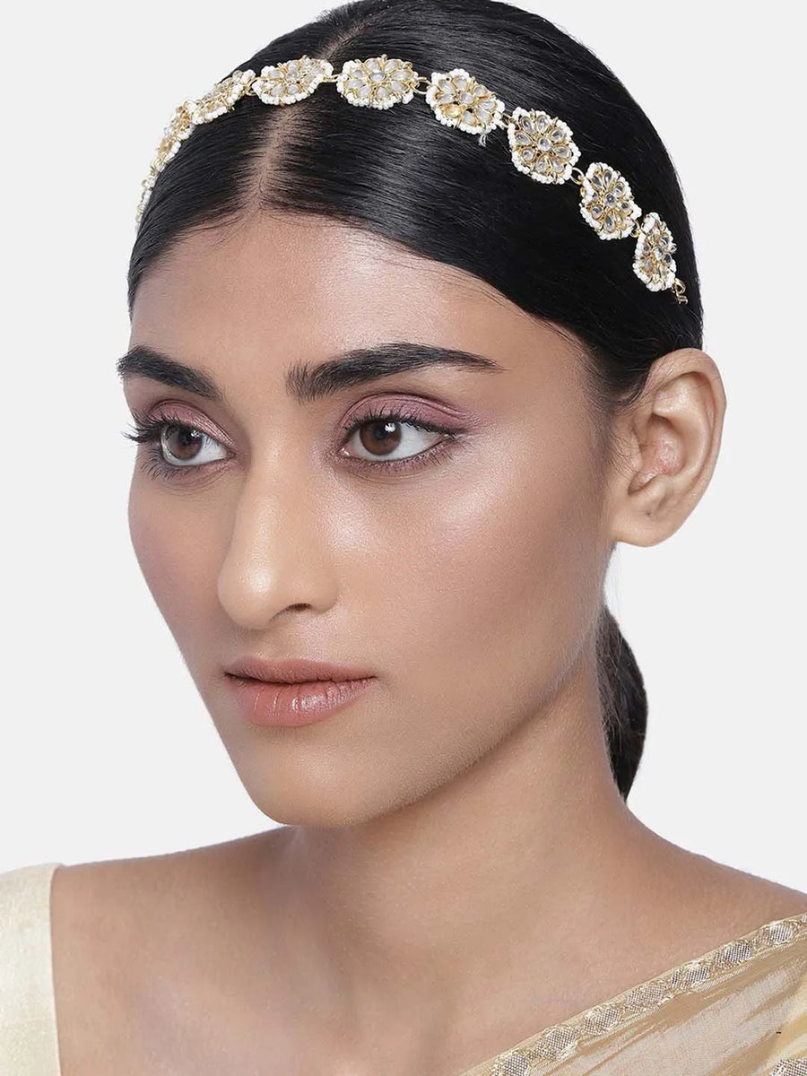 Sheesh Patti – Royal Forehead Jewellery for Brides | Peora

