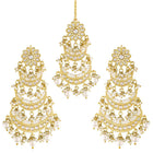 Pearls Chandbali Maangtikka Set – Elegant Bridal Jewellery | Peora