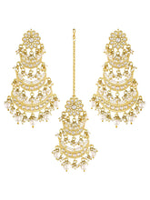 Pearls Chandbali Maangtikka Set – Elegant Bridal Jewellery | Peora