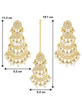 Opulent Pearls Chandbali Maangtikka Set