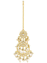 Opulent Pearls Chandbali Maangtikka Set