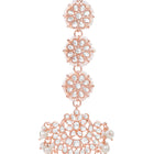Rose Gold Plated Kundan Maang Tikka Set