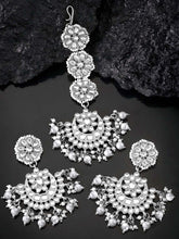 Opulent Pearls Chandbali Maangtikka Set