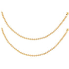Glamorous Cubic Zirconia Studded Anklets