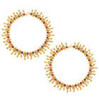 Pair of Traditional Carved Floral Anklets