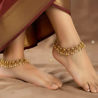 Pair of Traditional Carved Floral Anklets