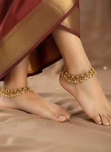 Pair of Traditional Carved Floral Anklets
