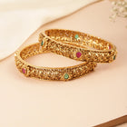 Heritage Sculpted Temple Bangle Set