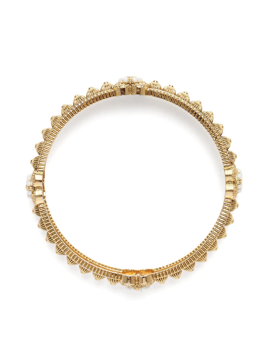 Heritage Sculpted Temple Bangle Set