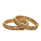 Heritage Sculpted Temple Bangle Set